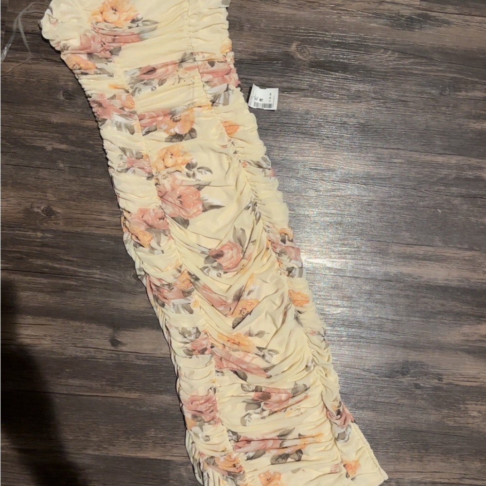 Floral Ruched Dress